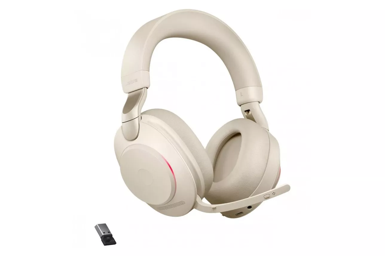 Jabra Evolve2 85 UC Auriculares Bluetooth USB-A Beige