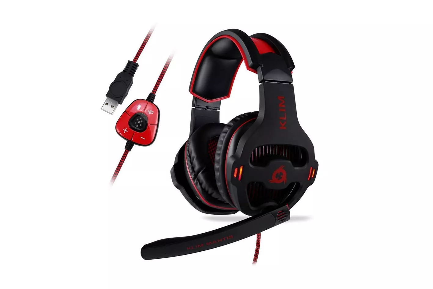 Klim Mantis Auriculares Gaming Negro/Rojo