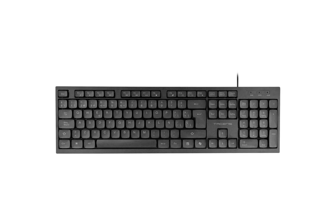 Tacens Anima Ak02 Teclado Pc Completo Formato Compacto Smartkey Copilot Ai Plug&play Español Negro