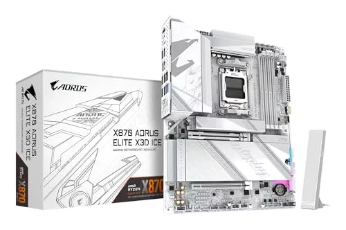 Gigabyte X870 AORUS Elite X3D Ice - Placa base AM5 ATX