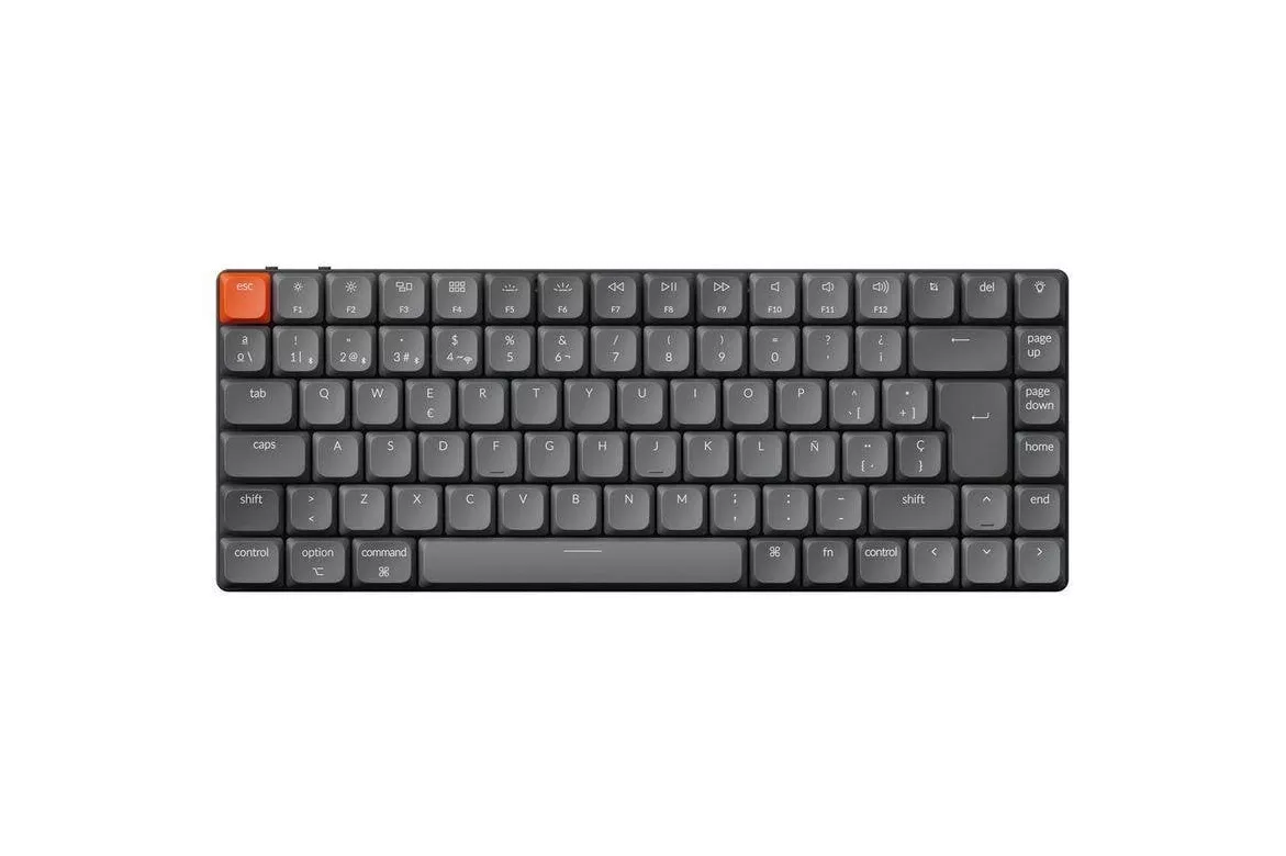 Teclado Keychron K3 Max Mecánico Inalámbrico Layout ES Retroiluminado Switch Gateron Red Perfil Bajo