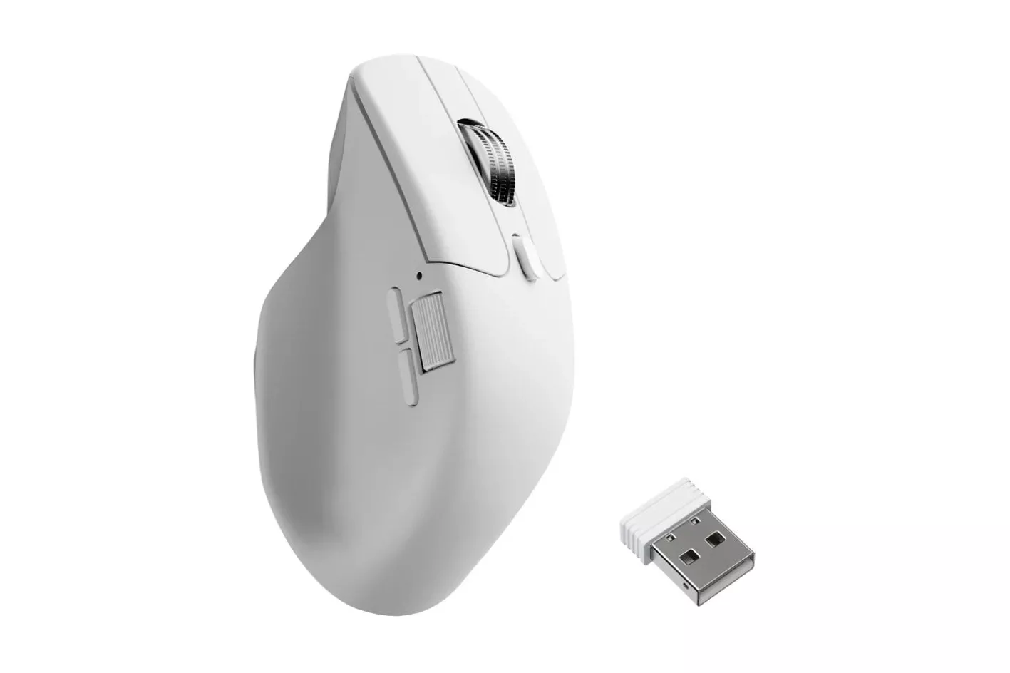 Ratón Keychron M6 Inalámbrico PixArt 3950 8K 30000 DPI 10 Botones Silencioso Blanco