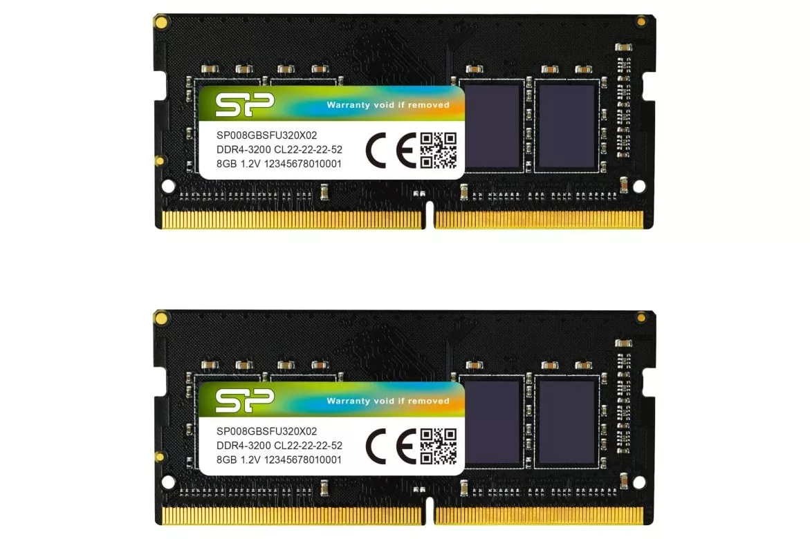 Memoria RAM Silicon Power SP016GBSFU320X22 16GB 2x8GB DDR4 SODIMM 3200MHz CL22