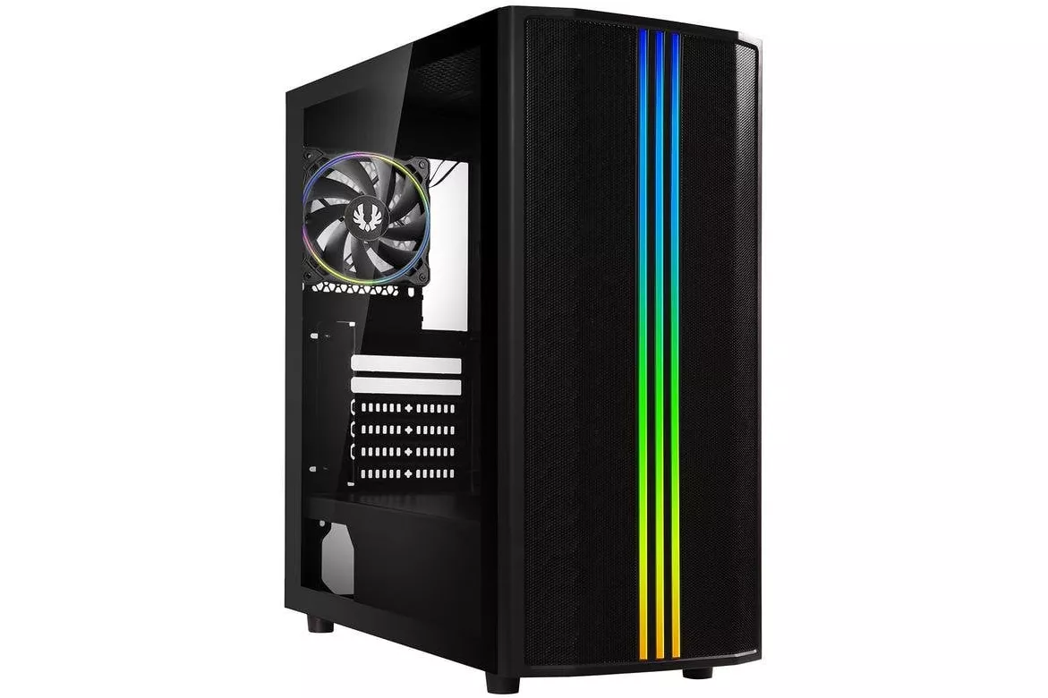 Caja BitFenix Saber Mesh BFC-SME300KKGXK-3B1A ARGB Vidrio Templado Negra