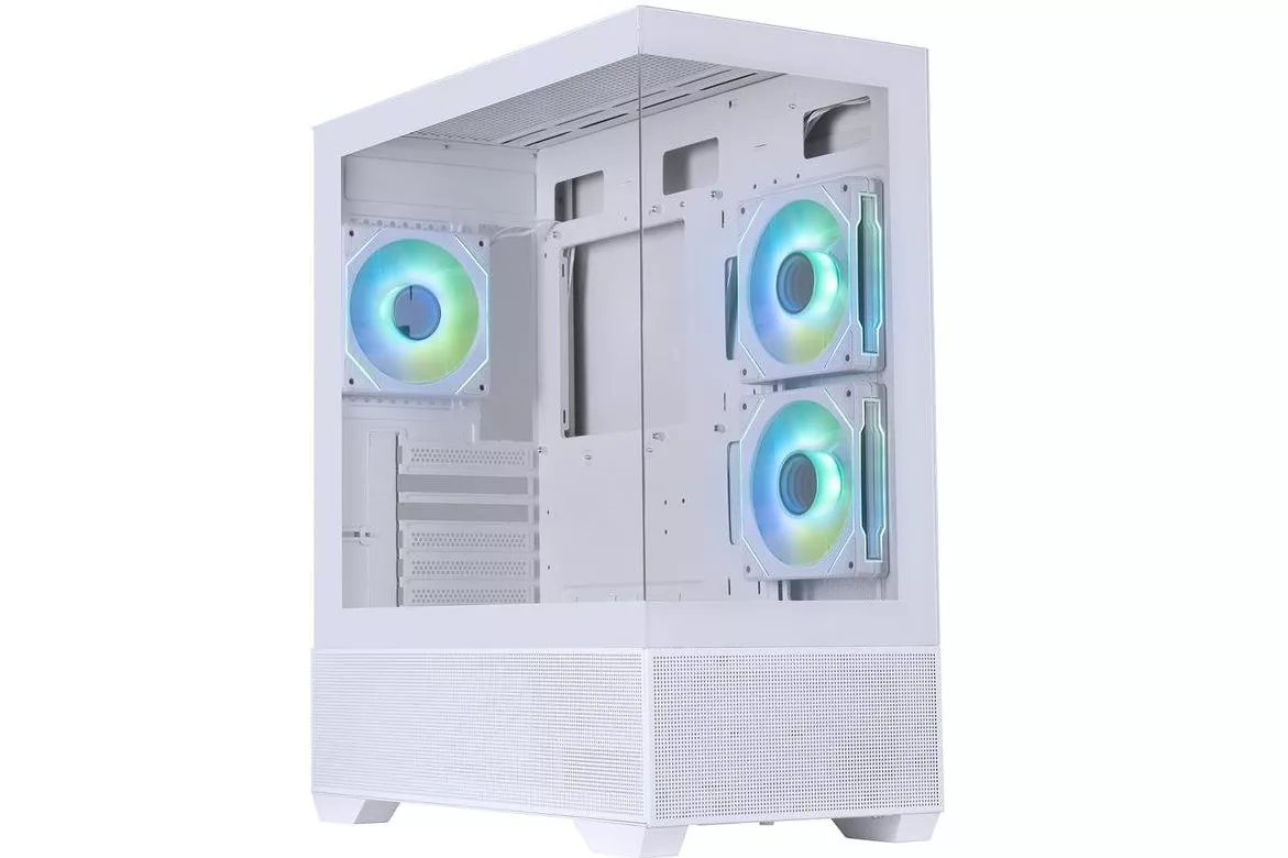 Caja gaming BitFenix Ceto Basic Blanca vidrio templado ARGB torre media