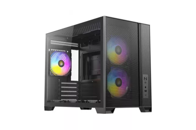 Caja PC Antec FLUX M Micro ATX ARGB Frontal malla Vidrio templado