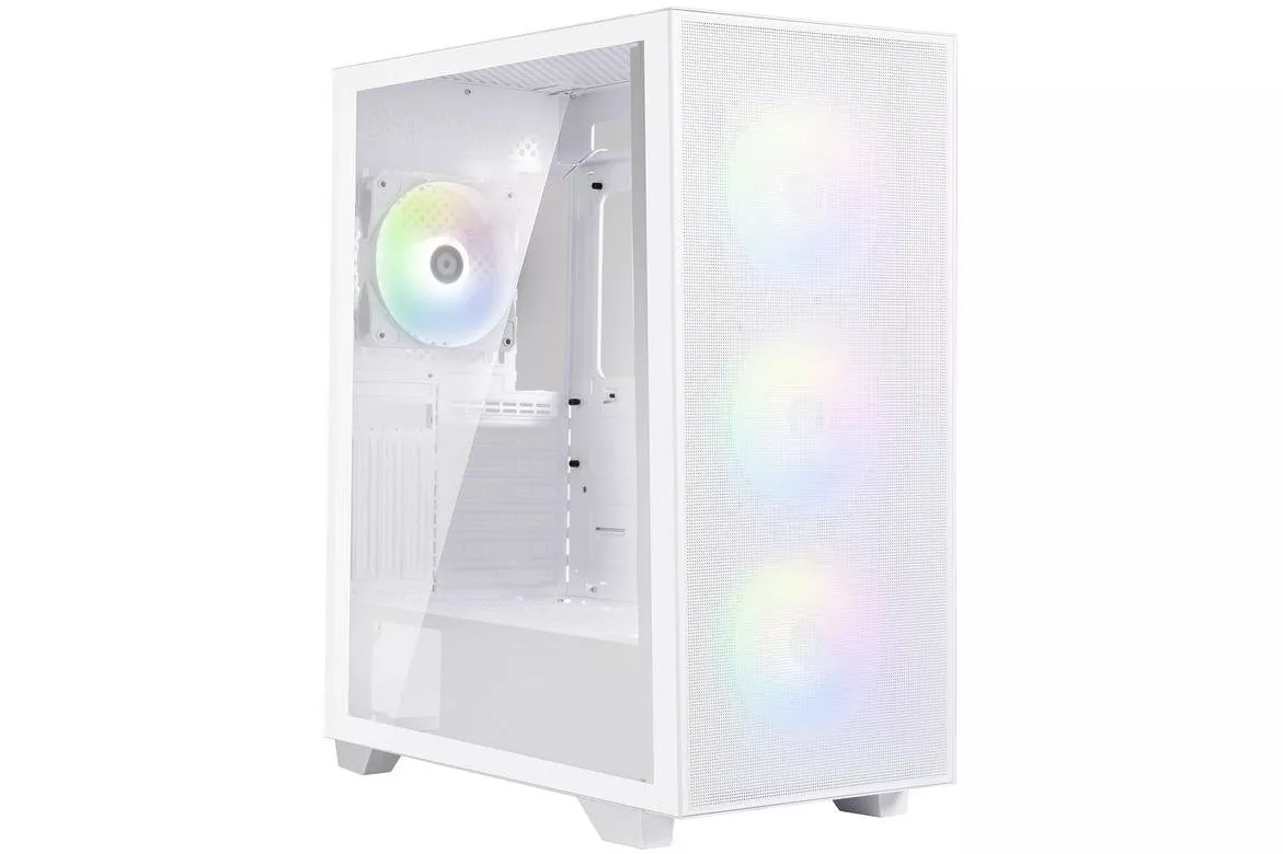 Caja PC BitFenix Flow BFC-FLO-300-WWGSW-4A blanca con panel malla ARGB