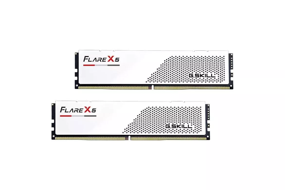 Memoria RAM G.Skill Flare X5 F5-6000J2836G32GX2-FX5W 64GB 2x32GB DDR5 6000MHz CL28 AMD EXPO Blanco