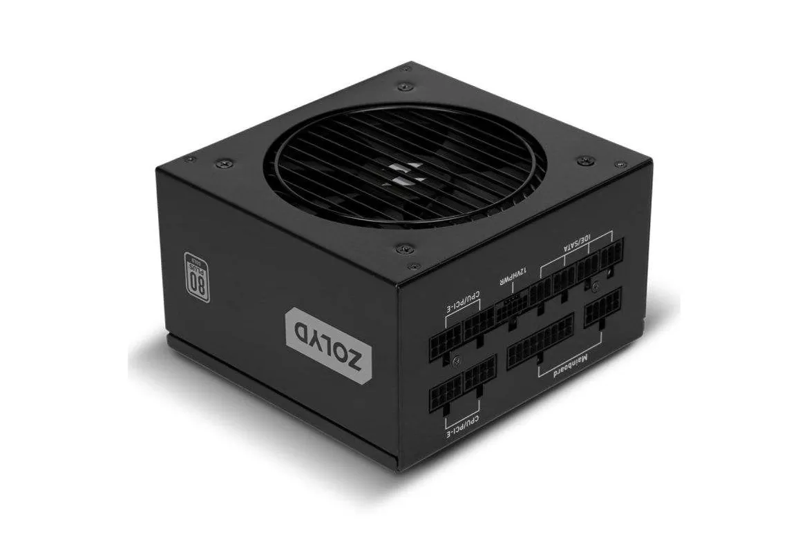Fuente de Alimentación Zolyd ZLDGM850MBK 850W Certificación 80 Plus Gold modular ATX V3.1 PCIe 5.0