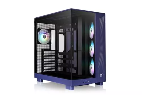 Caja PC Thermaltake View 380 XL TG ARGB Azul Cristal Templado Modular 4 Ventiladores