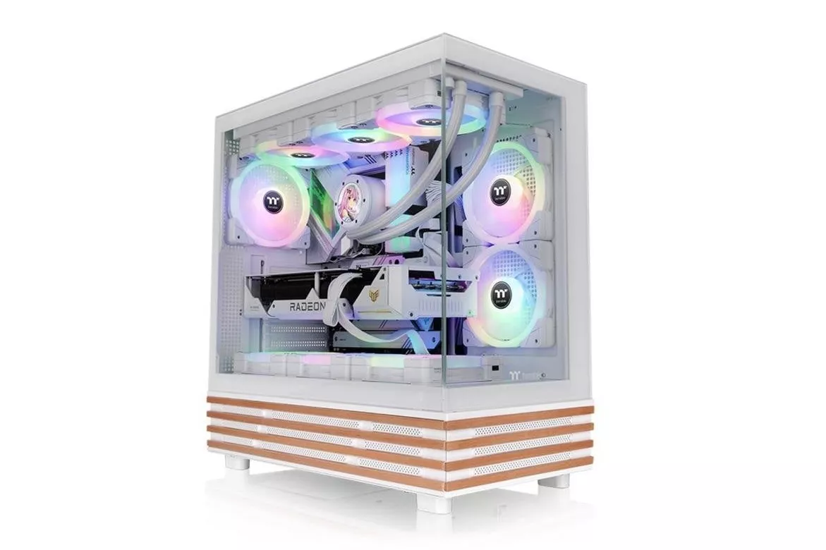 Caja Thermaltake View 270 Plus WS ARGB blanca con cristal templado y ventiladores RGB