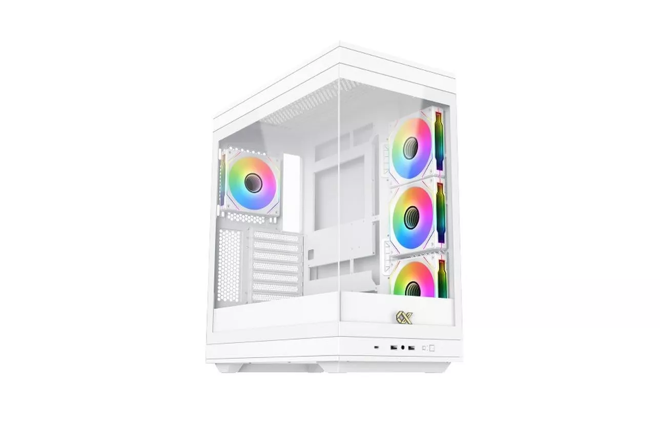 Caja torre Xigmatek META EN45073 blanca cristal templado ARGB E-ATX