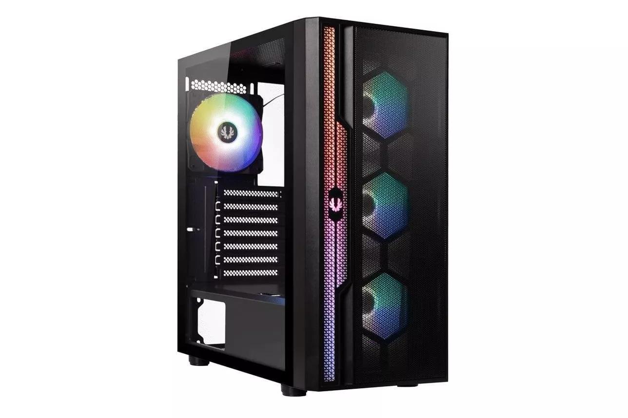 Torre BitFenix Apollo BFC-APL-300-KKGPX-4A ARGB cristal templado negro