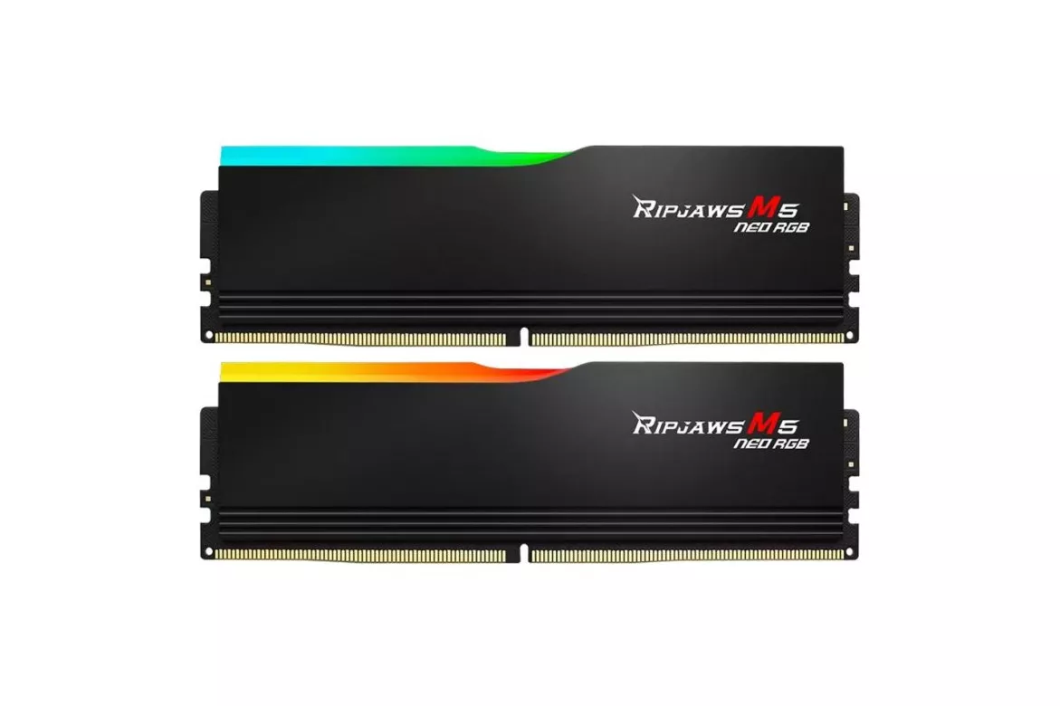 Memoria RAM G.Skill Ripjaws M5 Neo RGB 64GB 2x32GB DDR5 6000MHz CL30 AMD EXPO Negro