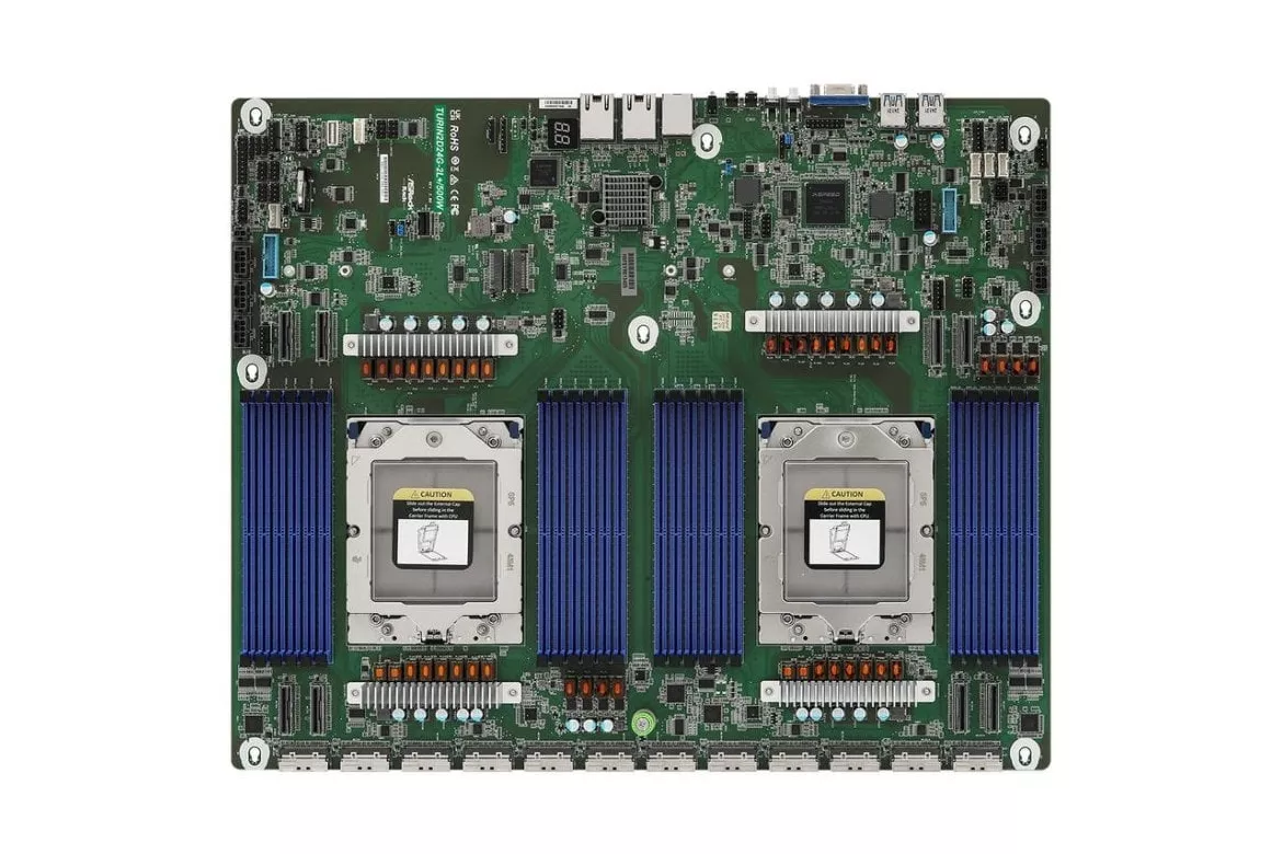 Placa Base Asrock TURIN2D24G-2L+ AMD SP5 DDR5 Server DIMM 48GB SATAIII Gigabit LAN IPMI VGA AST2600