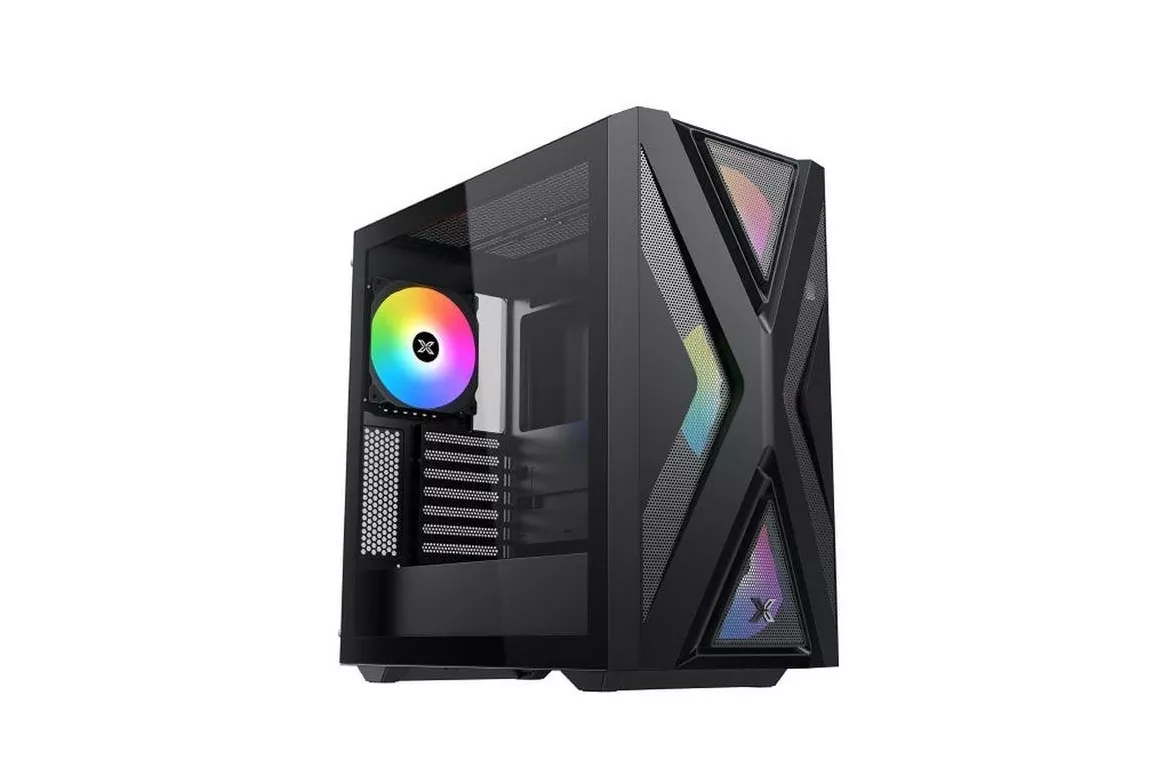 Caja para PC Xigmatek Hyperion Black ATX/EPS Cristal Templado Gaming