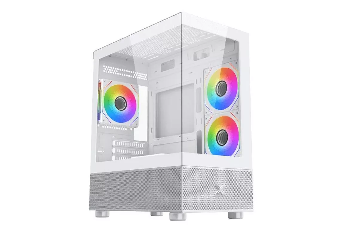 Caja PC Xigmatek Alphard M Blanca ARGB 4 Ventiladores Cristal Templado