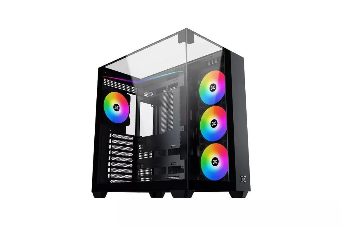 Caja PC Xigmatek Aqua V EN45806 Grand Tour ARGB Cristal Templado Negra