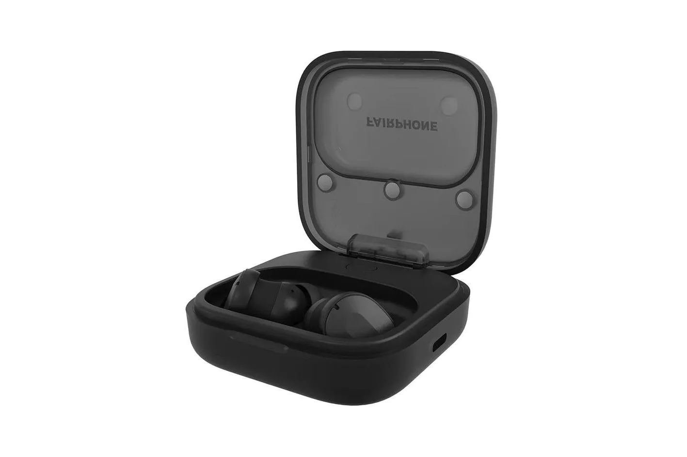 Auriculares Fairphone Fairbuds v2 inalámbricos Bluetooth con cancelación de ruido activos, uso diario, USB Tipo C, color negro