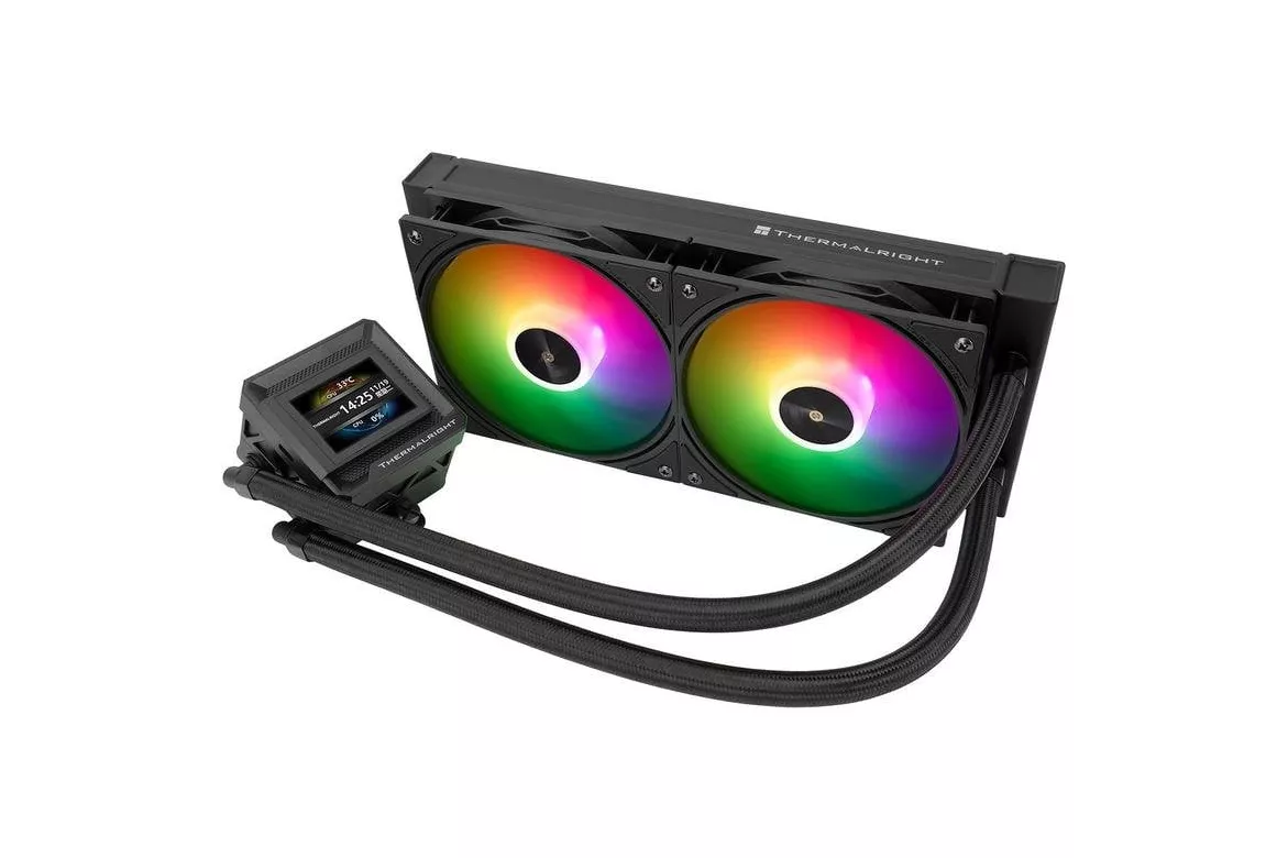 Refrigeración Líquida Thermalright Frozen Warframe 240 SE ARGB 240mm 2 Ventiladores Pantalla LCD
