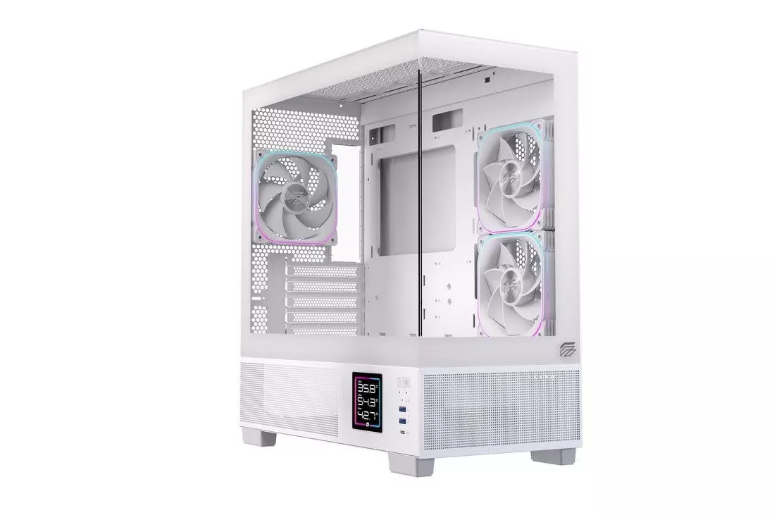 Caja PC Einarex PRISMA SM501D RGB Micro Torre Blanca cristal templado
