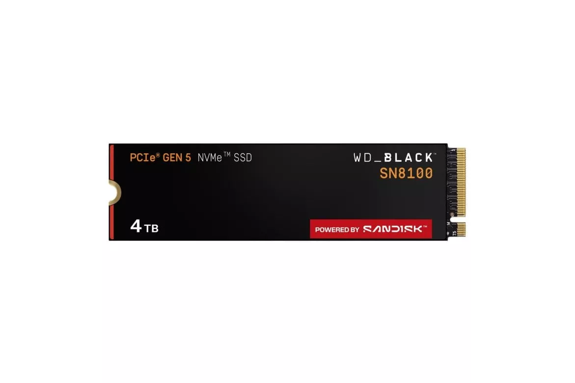 Disco Duro Sandisk WD_BLACK SN8100 8TB SSD M.2 PCIe 5.0 NVMe Encriptación