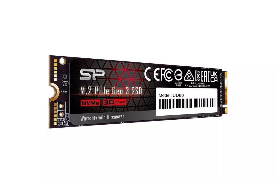 Disco duro Silicon Power UD80 250 GB M.2 PCI Express 3.0 NVMe 3D NAND