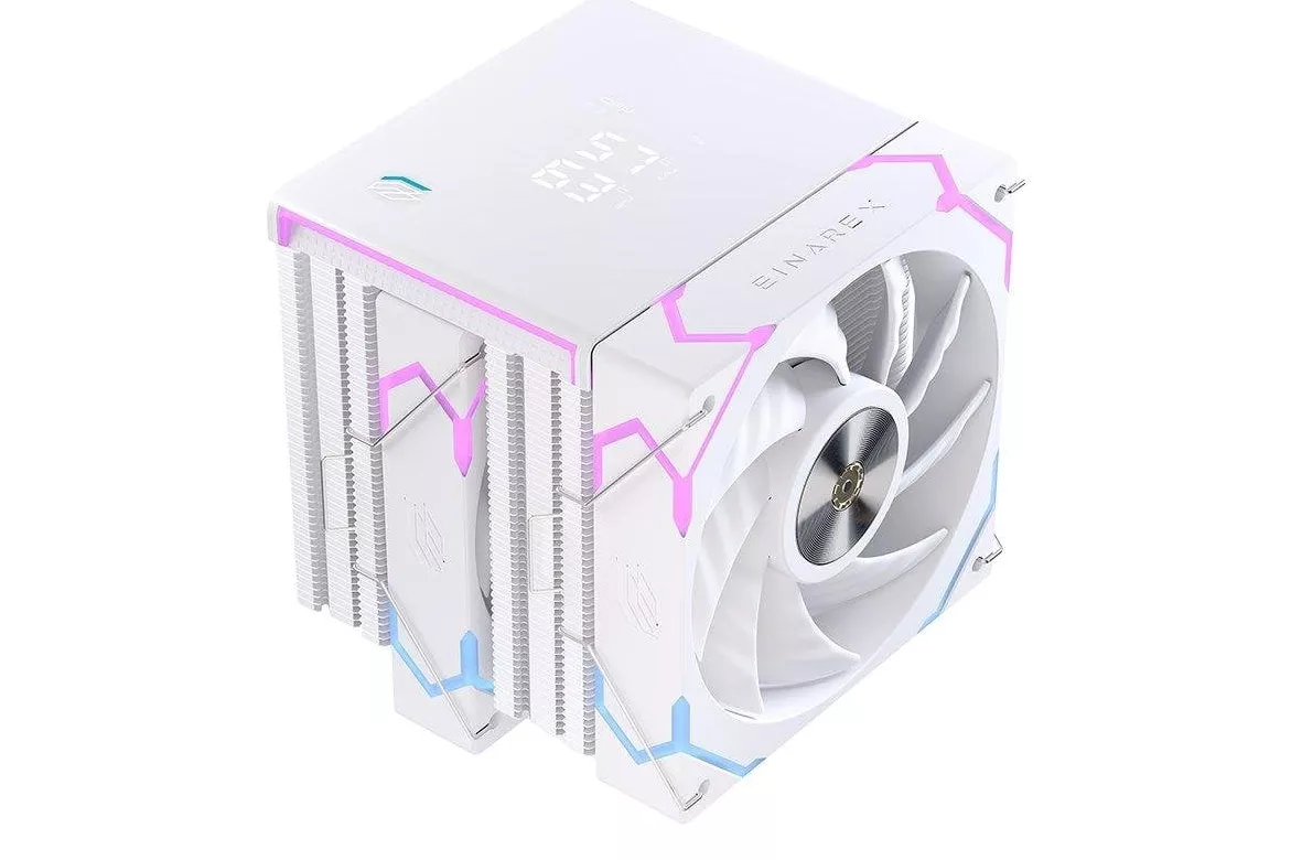 Refrigeración Aire Einarex Socket Universal Doble Torre G300 RGB Blanco LCD