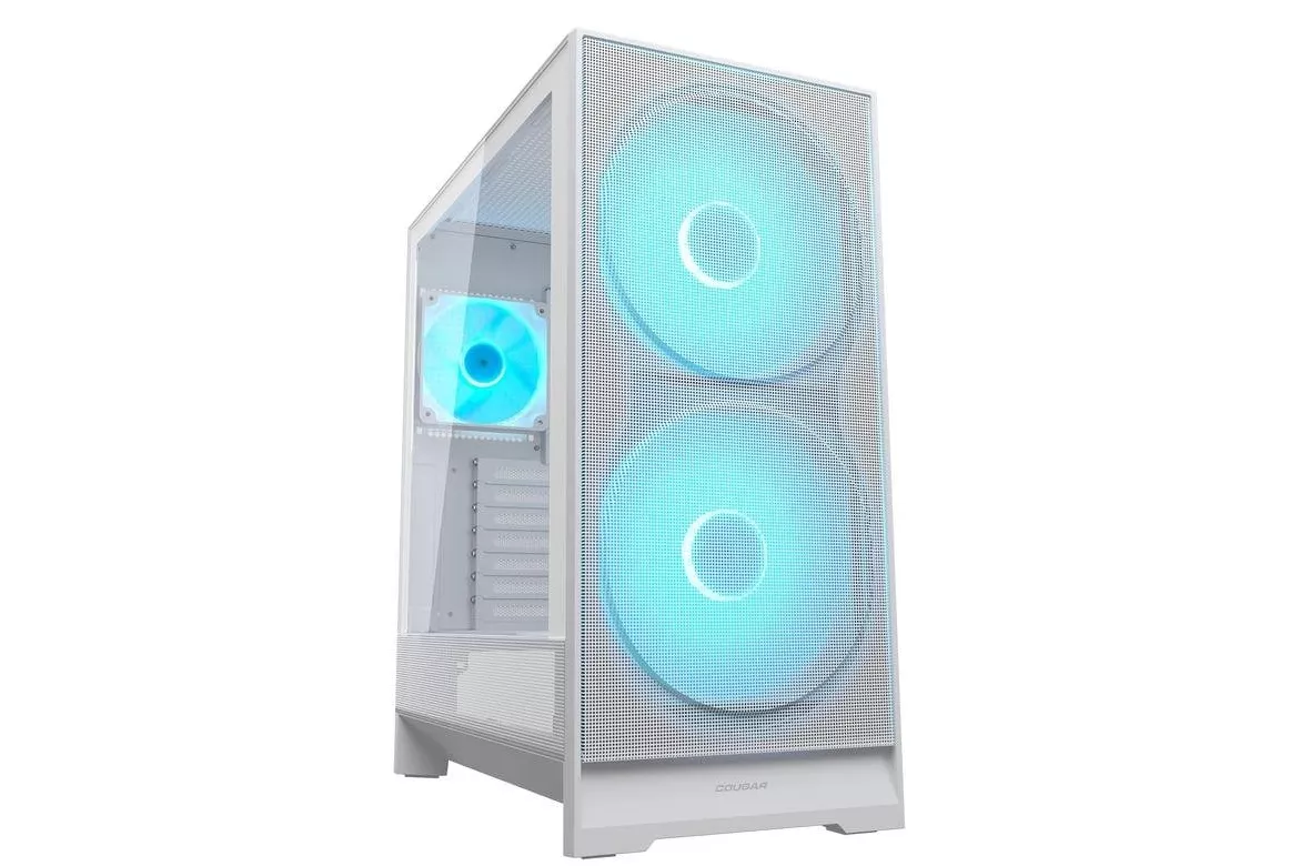 Caja de ordenador Cougar CGR-5VA4W-RGB blanca cristal templado RGB ATX