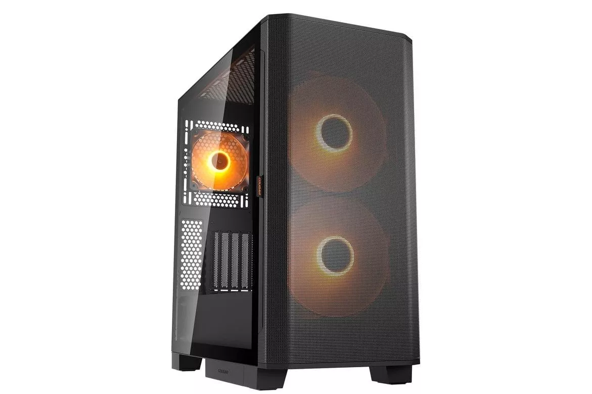Caja de ordenador Cougar CGR-5YA6B-RGB ATX Midi Tower RGB Gaming cristal templado