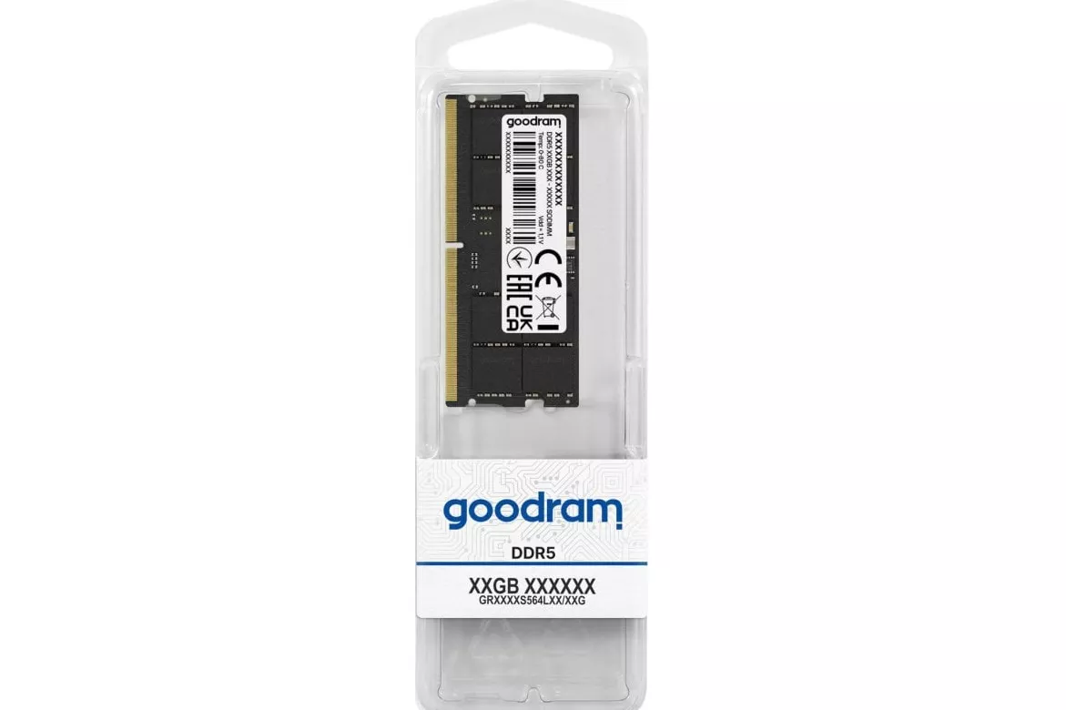 Memoria RAM GoodRam GR4800S564L40S 16GB 1x16GB DDR5 4800MHz CL40 SO-DIMM On-Die ECC