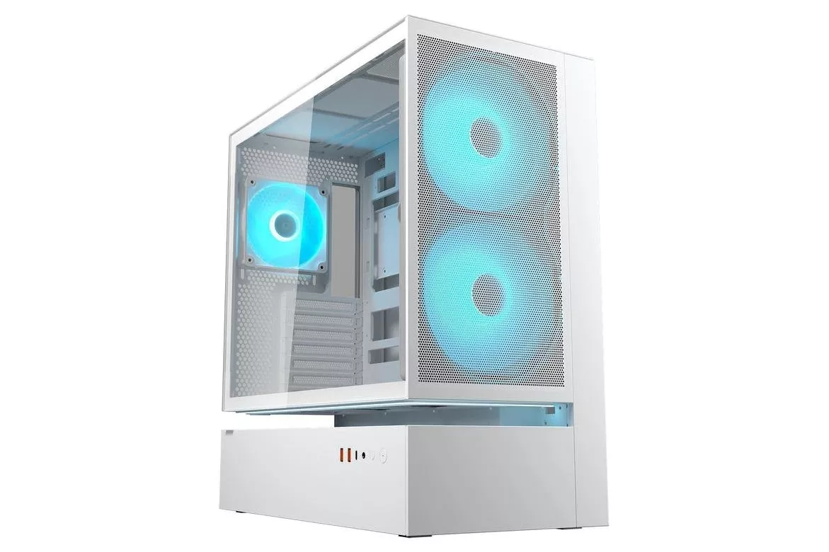 Caja Cougar CGR-2DA4W-M ATX Midi Tower Blanca Cristal RGB Gaming
