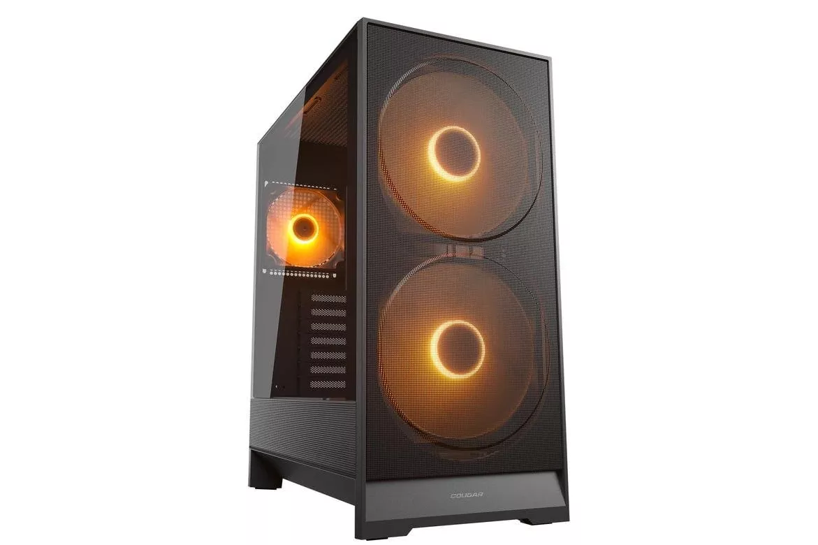 Caja Cougar CGR-5VA4B-RGB Midi Tower Negra ATX Vidrio Templado RGB