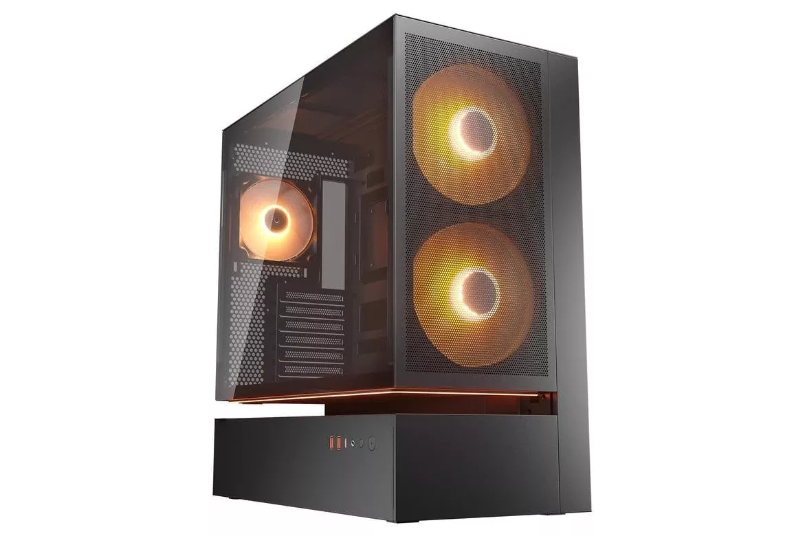 Caja PC Cougar CGR-2DA4B-M Midi Tower ATX Vidrio Templado RGB Negro