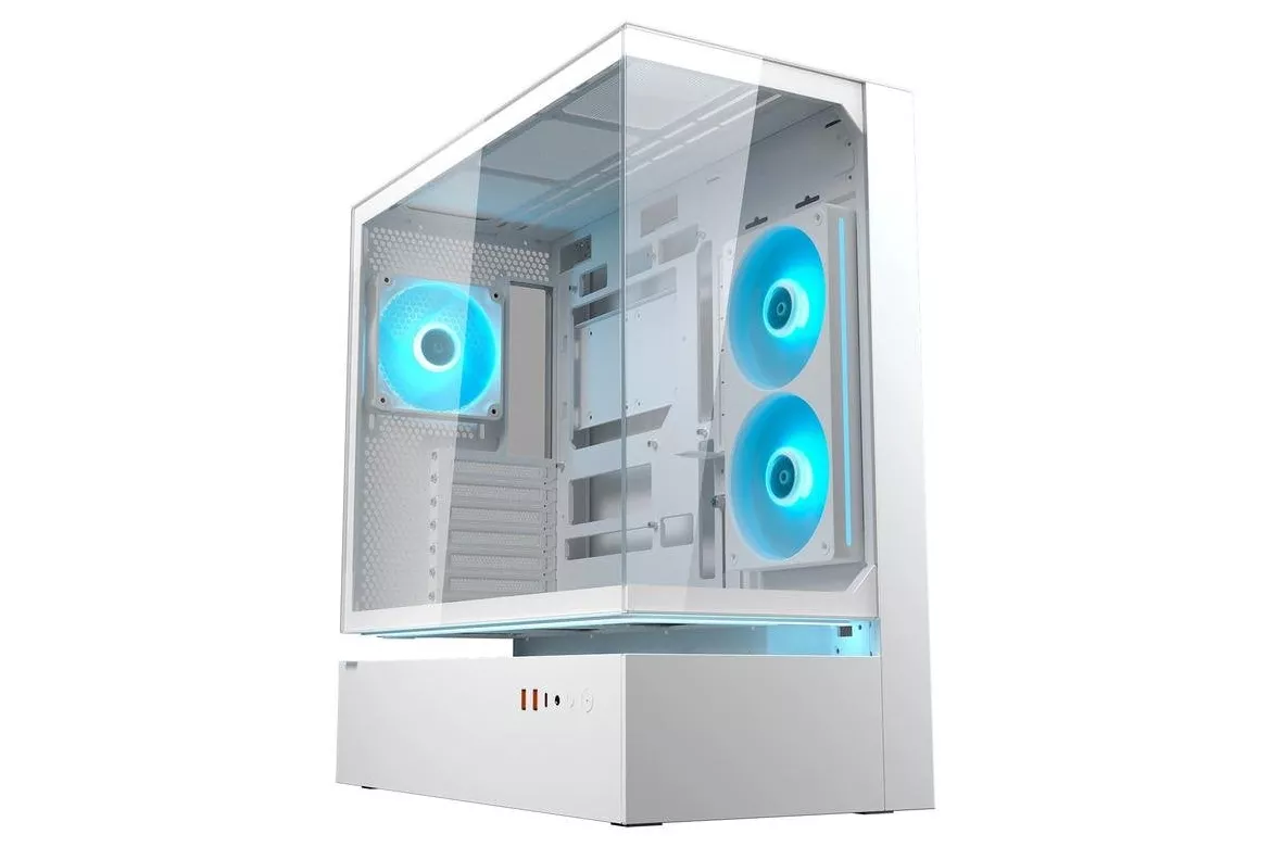 Caja PC Cougar CGR-2DA4W Midi Tower Blanca Vidrio Templado RGB Gaming