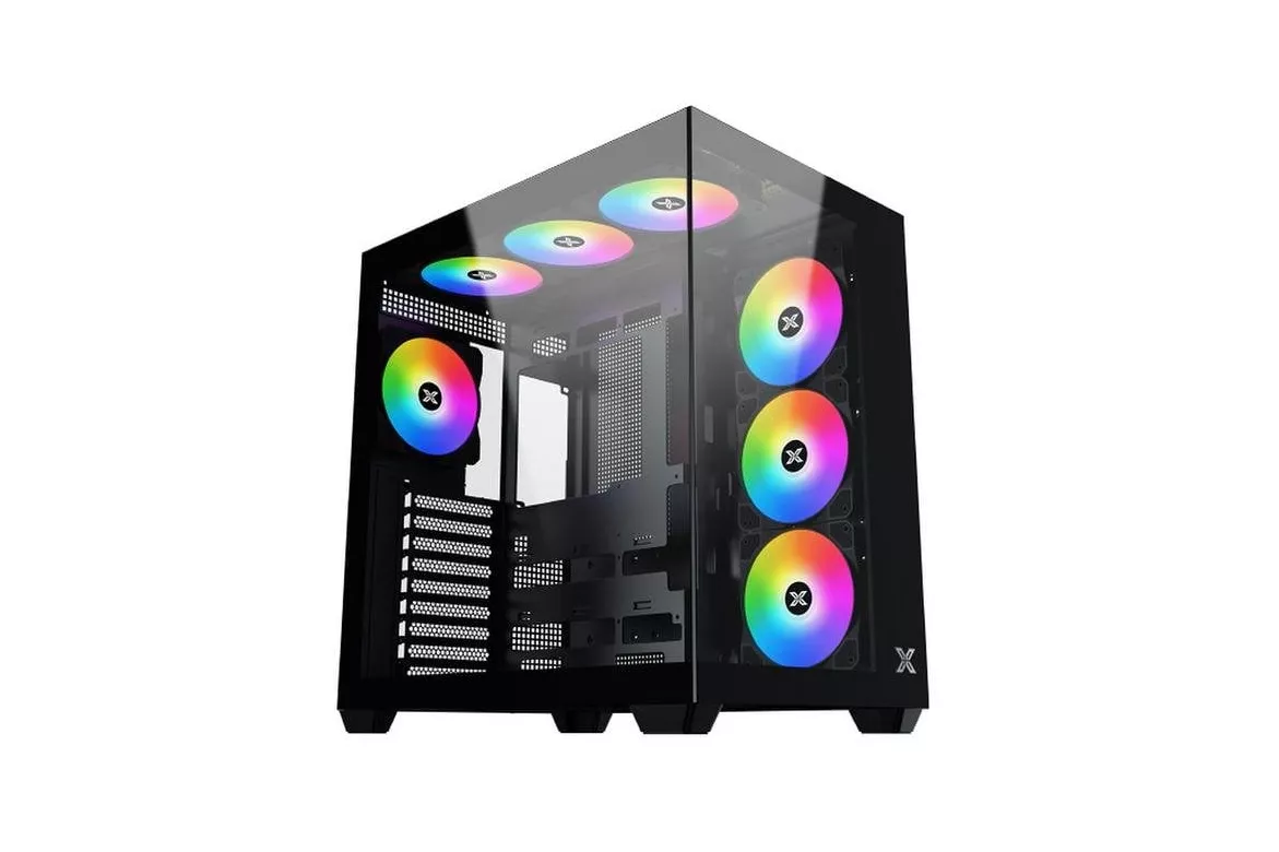 Caja Torre Xigmatek Aqua V Air EN45820 Negra Vidrio Templado ARGB ATX