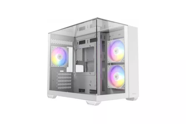 Carcasa Antec CX600M Trio ARGB Mini Tower Blanca cristal templado lateral