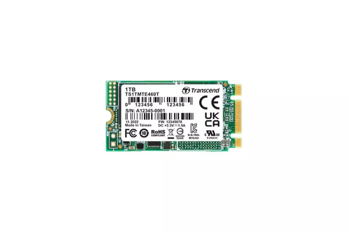 Disco Duro Transcend MTE470A 512GB M.2 NVMe 3D NAND PCIe 1700 MB/s