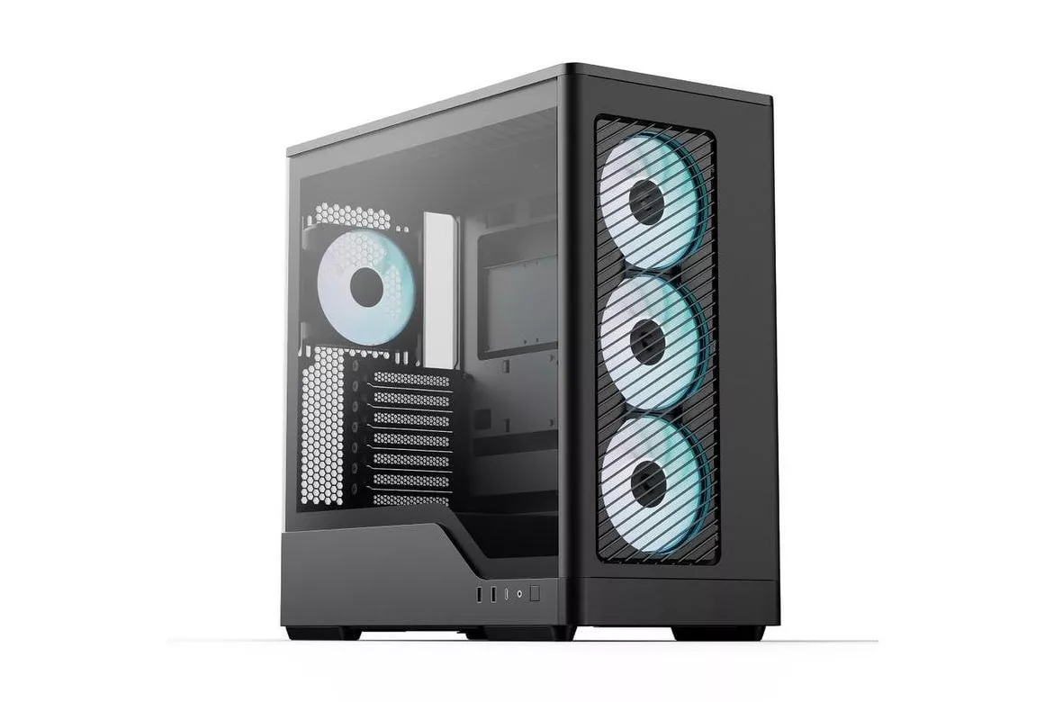 Caja Gaming AeroCool D520A Torre Media ARGB Ventana Front Mesh