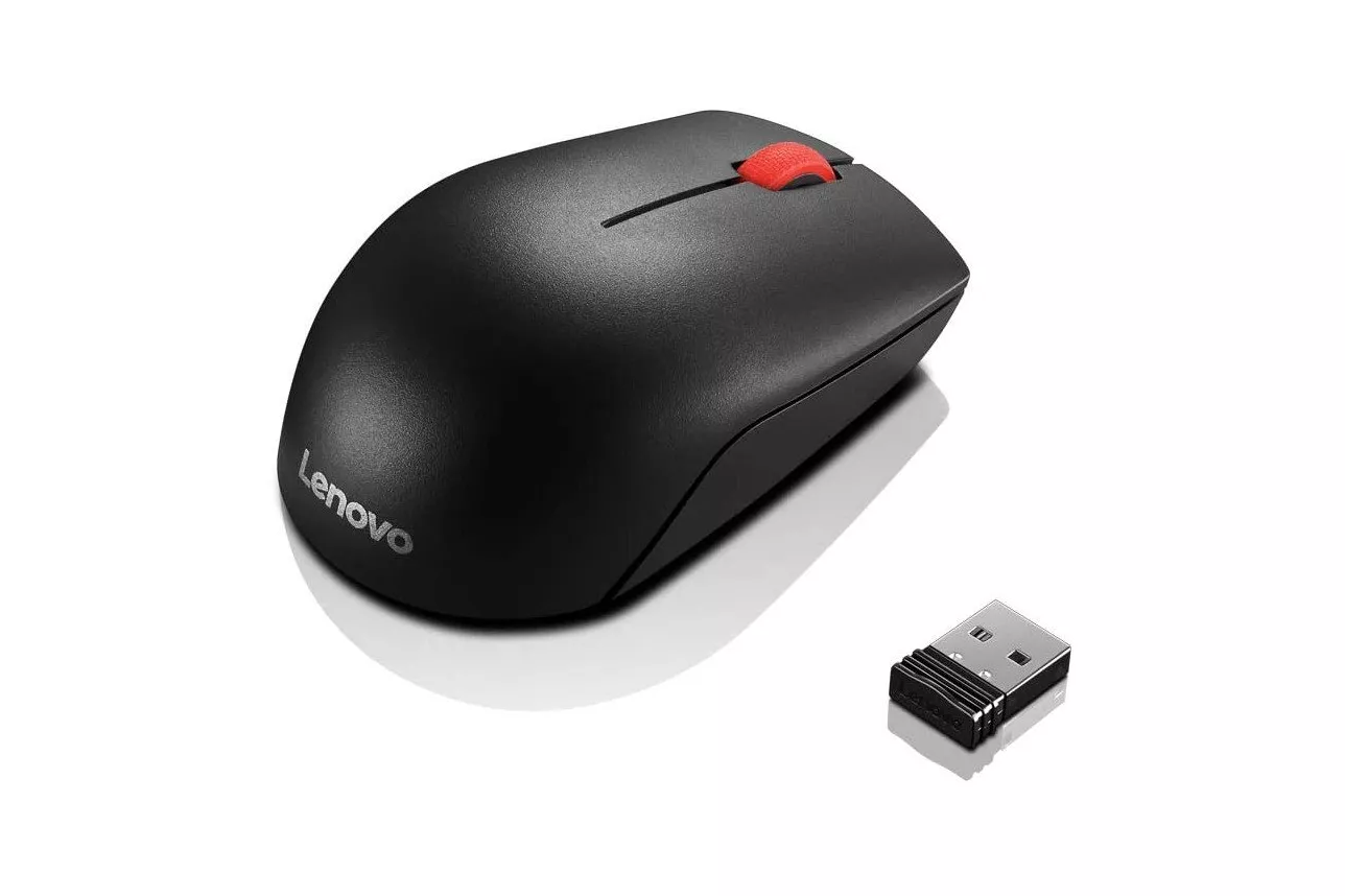 Lenovo Essential Compact Ratón Óptico Inalámbrico 1000 DPI Negro
