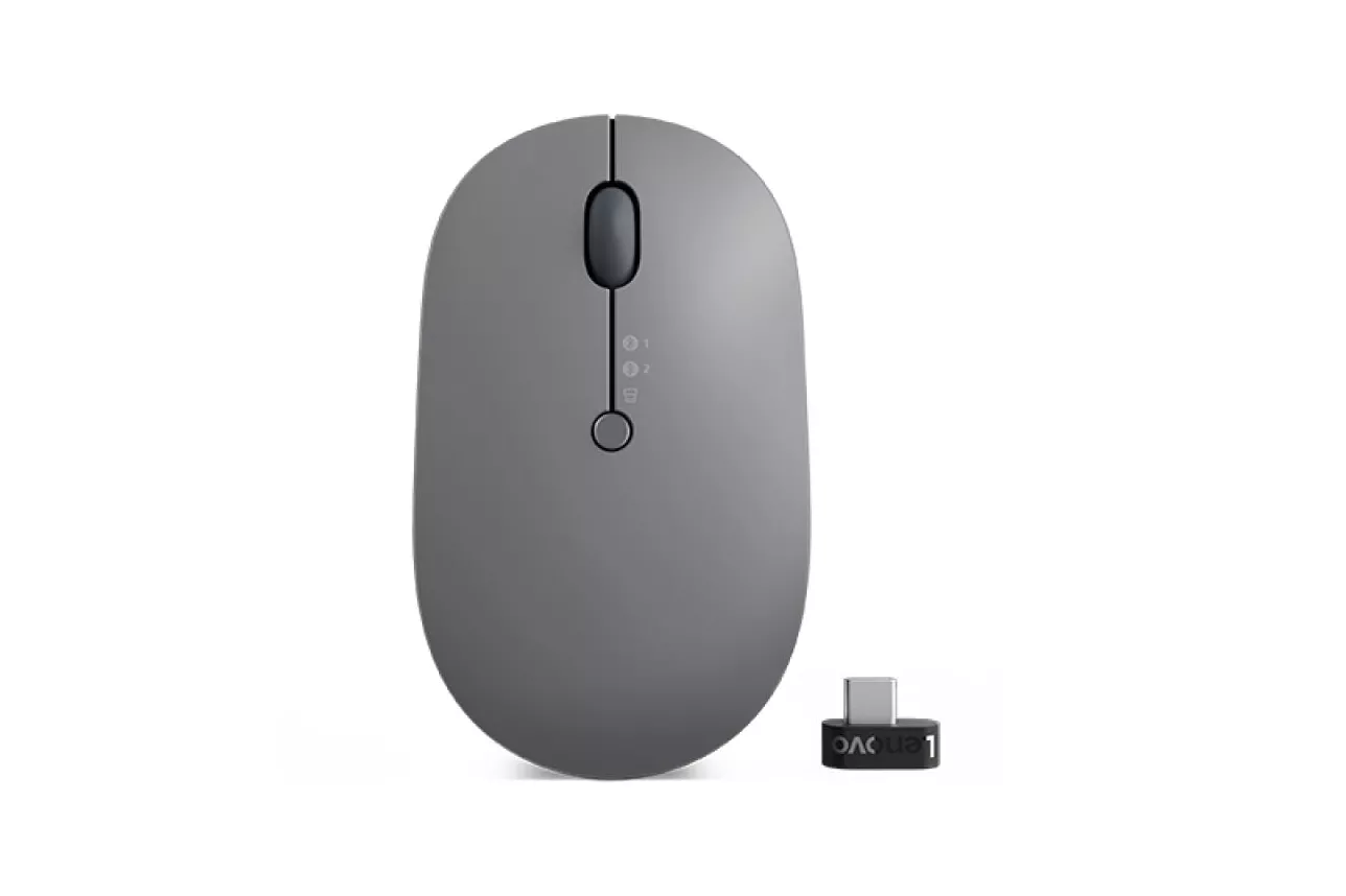 Lenovo Go Multi-Device Ratón Inalámbrico 2400 DPI Gris