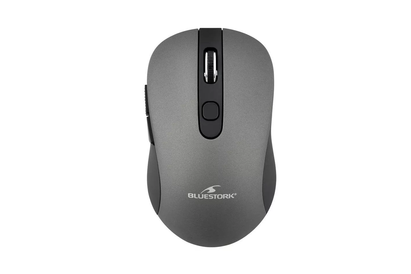 Ratón Bluestork M-WL-OFF60 Inalámbrico 1600 DPI Negro Gris 6 Botones