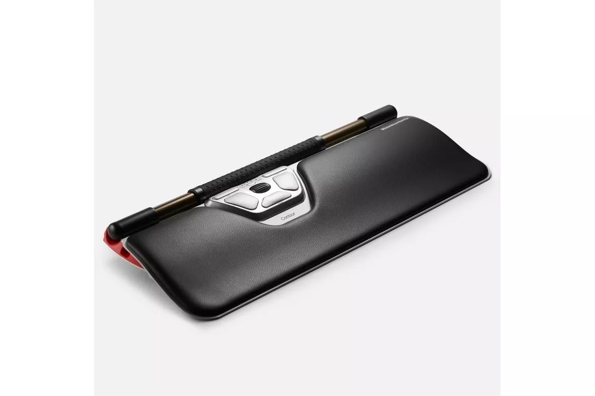 Ratón Contour Design CDRMRED20215 USB Tipo C 2800 DPI Negro Plata Ergonómico