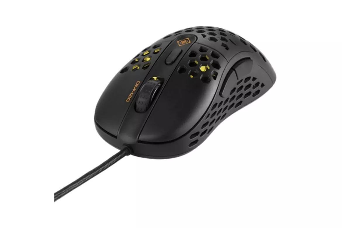 Ratón DELTACO GAM-106 USB 6400 DPI Negro 6 Botones Gaming