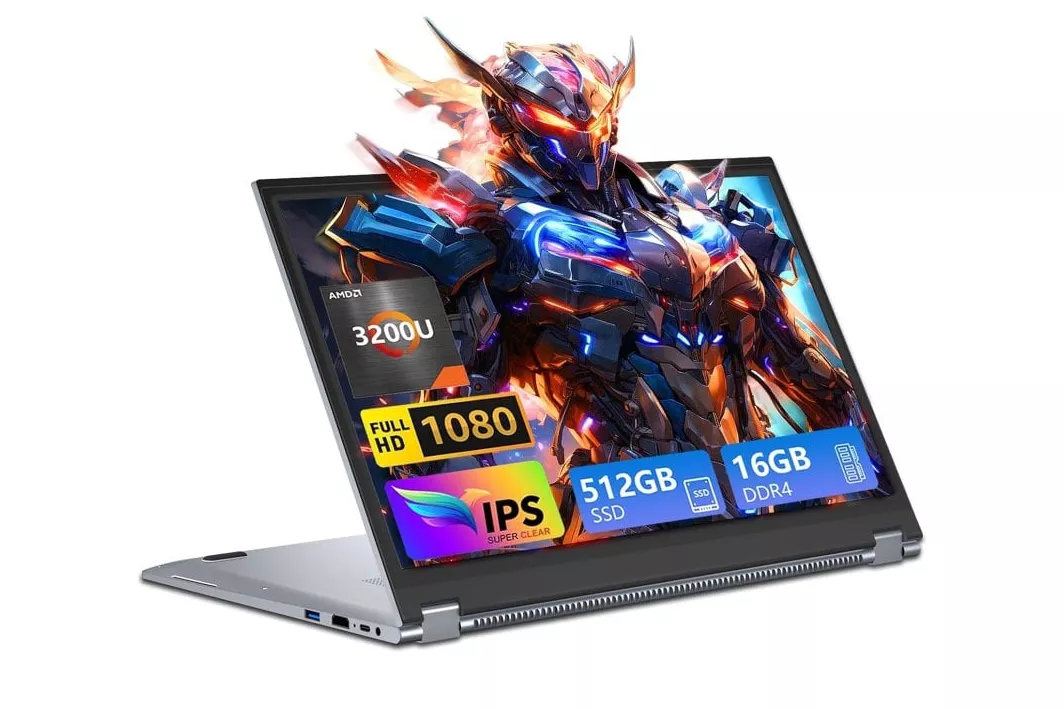 Portátil Vanwin UCC-UL156-A 15,6″ AMD Ryzen 3 3200U 16GB 512GB SSD Táctil 360° Windows 11 Pro