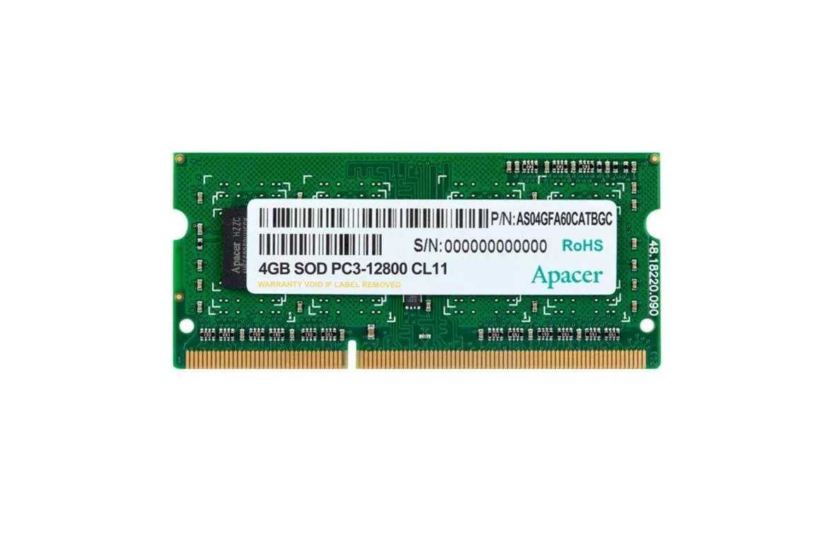 Memoria RAM Apacer AS04GFA60CATBGC 4GB 1x4GB DDR3 1600MHz CL11 240-pin DIMM