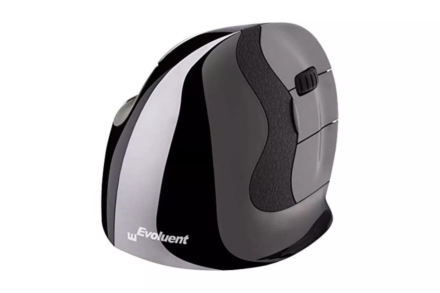 Ratón Evoluent VMDSW Inalámbrico 2600 DPI Negro Gris Diseño Vertical Ergonómico
