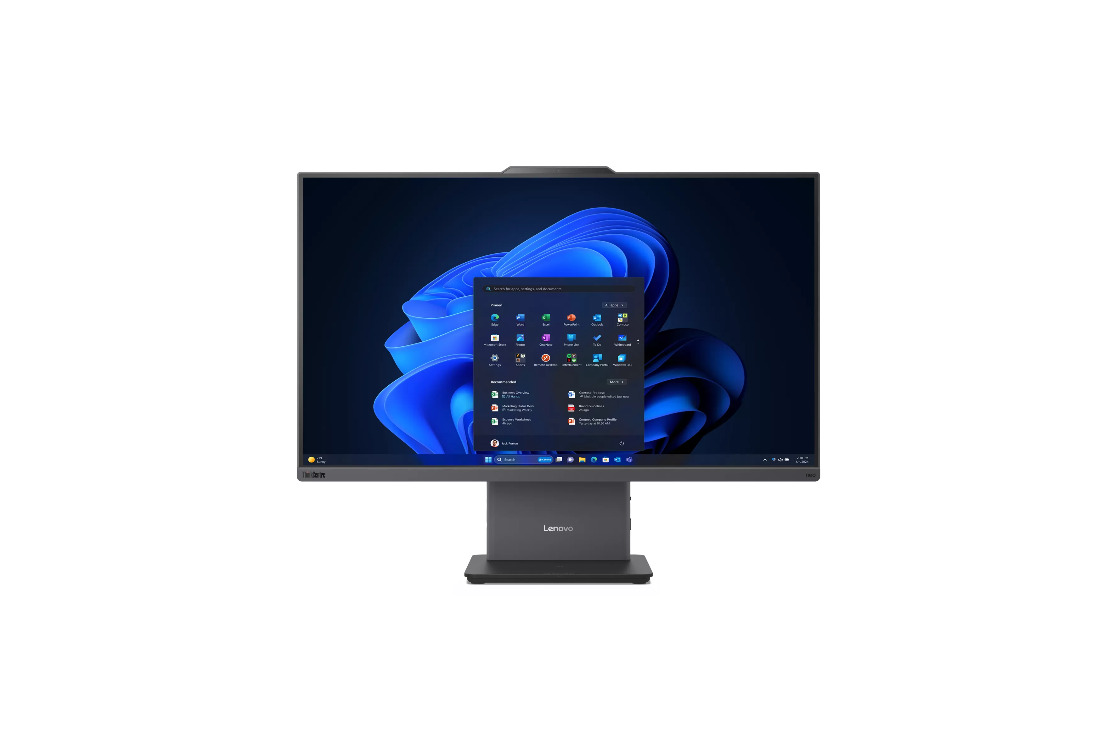 Lenovo ThinkCentre neo 50a 27 Gen 5 Intel Core 5 16GB 512GB SSD Gráficos Intel Windows 11 Pro Cámara 5MP