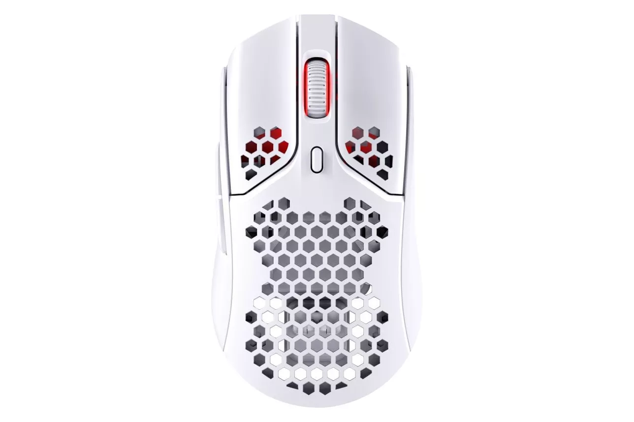 Ratón HyperX inalámbrico 16000 DPI hasta 100h batería blanco ambidiestro