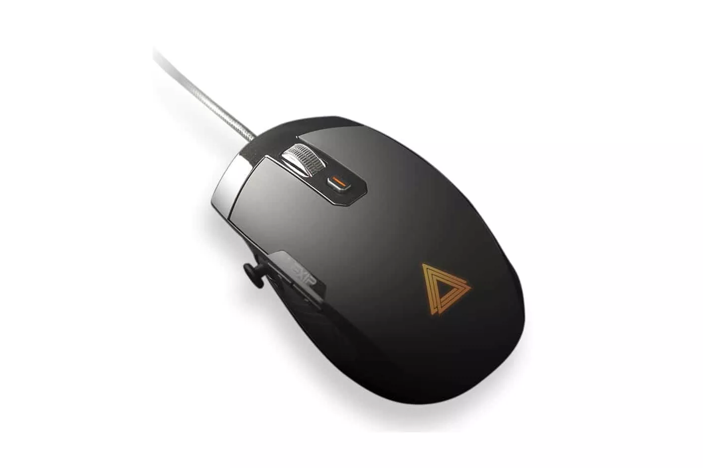 Ratón Lexip Pu94 con cable USB 12000 DPI negro 6 botones RGB joystick